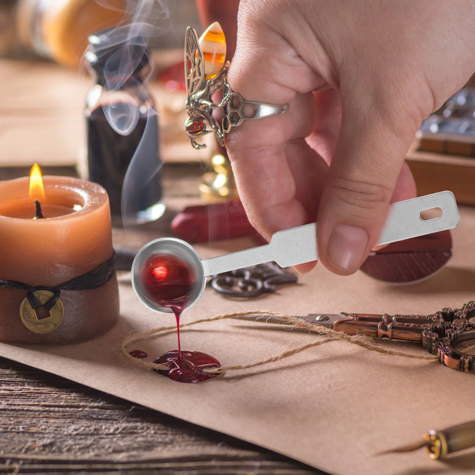 11.5x2.9cm Sealing Wax Spoon Professional Grade Metal Craft Tool for Letter Sealing Seal Wax Accessories Easy Clean
11.5x2.9cm Sealing Wax Spoon Professional Grade Metal Craft Tool for Letter Sealing Seal Wax Accessories Easy Clean