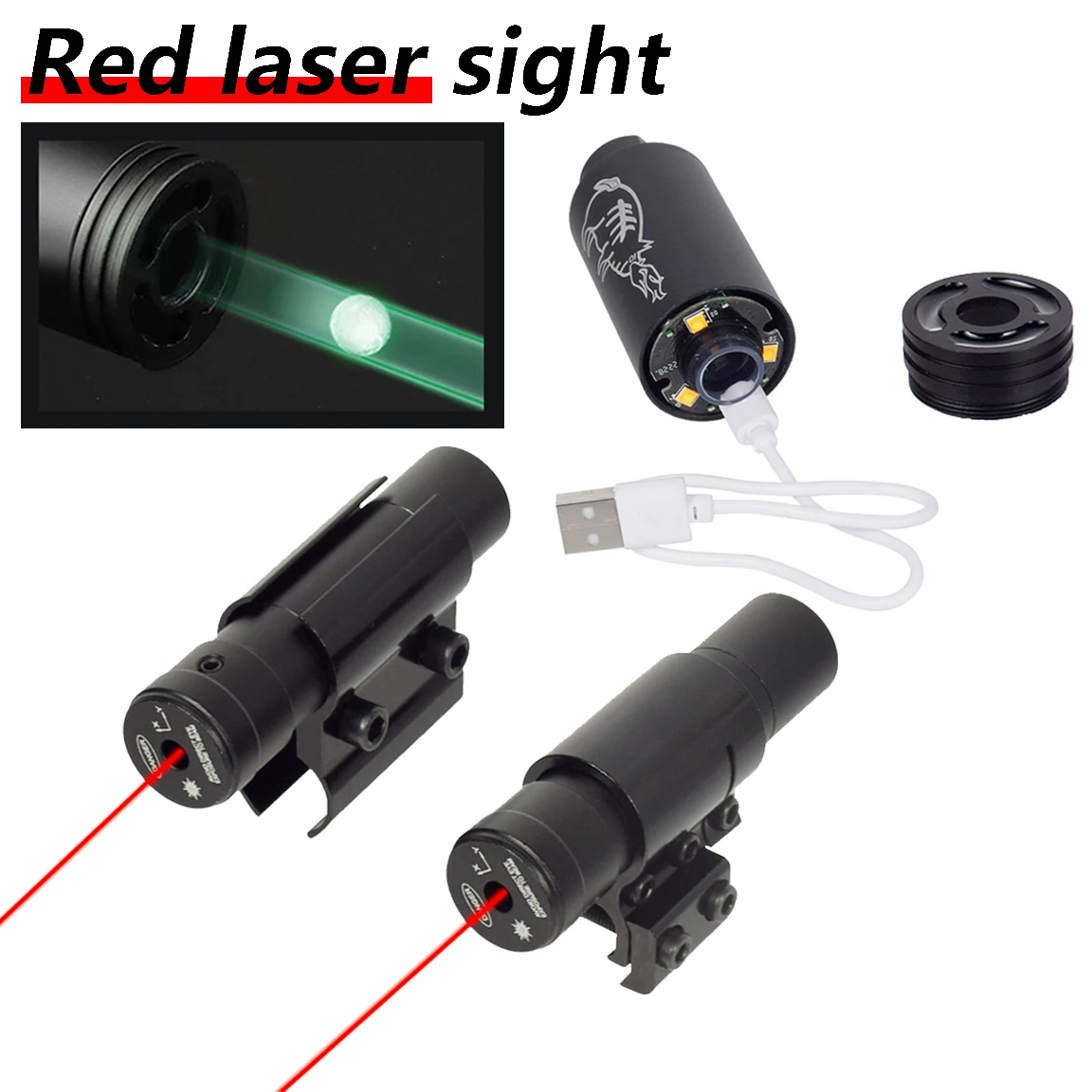 Tactical Laser Sight Red USB Tracer 14mm CCW/10mm CW for RIFLE Shooting Adult Universal Toy Adjustables 20mm11mm Rail Picatinny
Tactical Laser Sight Red USB Tracer 14mm CCW/10mm CW for RIFLE Shooting Adult Universal Toy Adjustables 20mm11mm Rail Picatinny