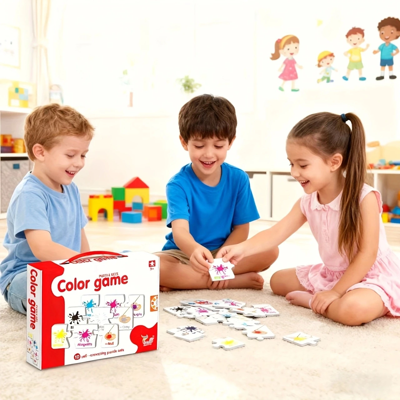 Набор из 1-го элемента для составления пазлов, игрушка для распознавания цветов, интерактивная игрушка для взаимодействия родителей и детей, идеальный подарок на Рождество и дни рождения.
Набор из 1-го элемента для составления пазлов, игрушка для распознавания цветов, интерактивная игрушка для взаимодействия родителей и детей, идеальный подарок на Рождество и дни рождения.