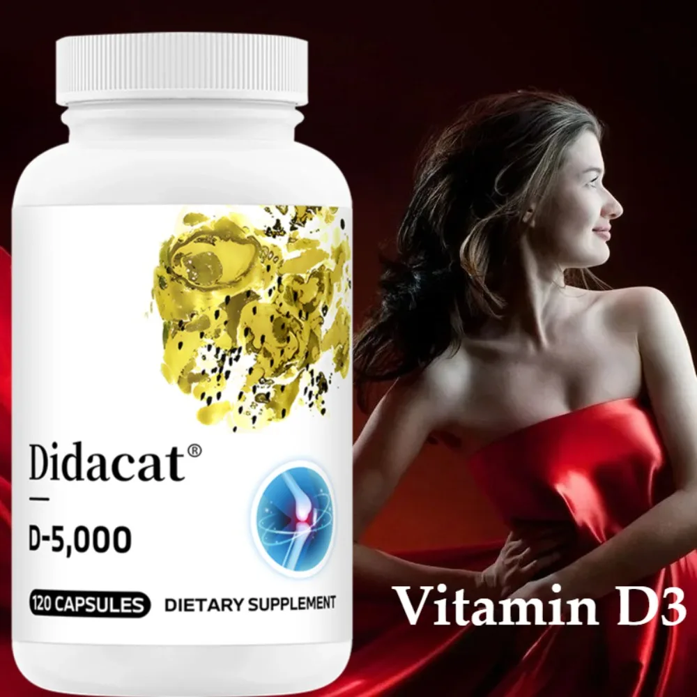 Vitamin D3 - Promotes Healthy Muscle Function, Support Immune, Bone, Teeth & Heart Health, Non-GMO, 120 Capsules
Vitamin D3 - Promotes Healthy Muscle Function, Support Immune, Bone, Teeth & Heart Health, Non-GMO, 120 Capsules