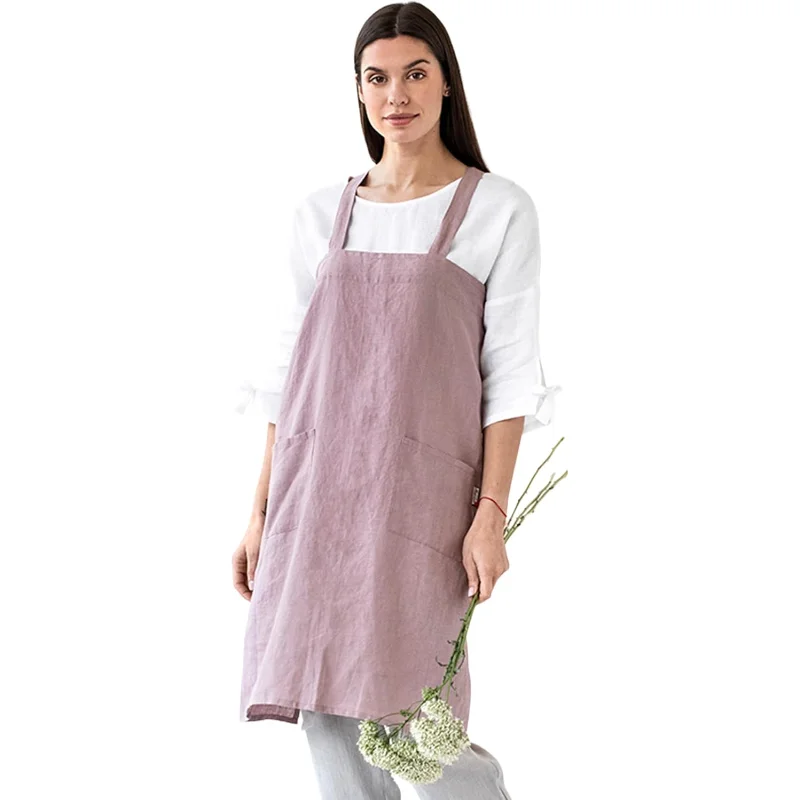 MagicLinen 100% Linen Apron - Japanese Cross Back Apron with Pockets for Women and Men - Pinafore Style
MagicLinen 100% Linen Apron - Japanese Cross Back Apron with Pockets for Women and Men - Pinafore Style
