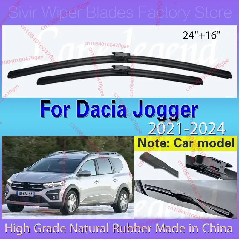 For Dacia Jogger 2021 2022 2023 2024 Car Front Wiper Blades Car Windshield Windscreen Windows Brushes Car Accessories 24"+16"
For Dacia Jogger 2021 2022 2023 2024 Car Front Wiper Blades Car Windshield Windscreen Windows Brushes Car Accessories 24"+16"