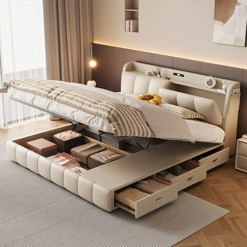 Современная кровать для спальни, двуспальная японская королева, детские роскошные изголовья принцессы, компактная кровать, мягкая мебель для гостиной Cama
Современная кровать для спальни, двуспальная японская королева, детские роскошные изголовья принцессы, компактная кровать, мягкая мебель для гостиной Cama