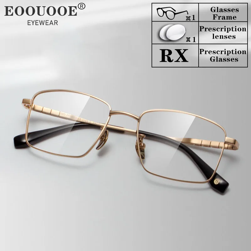 Recipe Optical Eyewear Prescription Glasses Men Titanium Myopia Lenses Progressive Eyeglasses Ocular Transparent Clear CR39 Lens
Recipe Optical Eyewear Prescription Glasses Men Titanium Myopia Lenses Progressive Eyeglasses Ocular Transparent Clear CR39 Lens