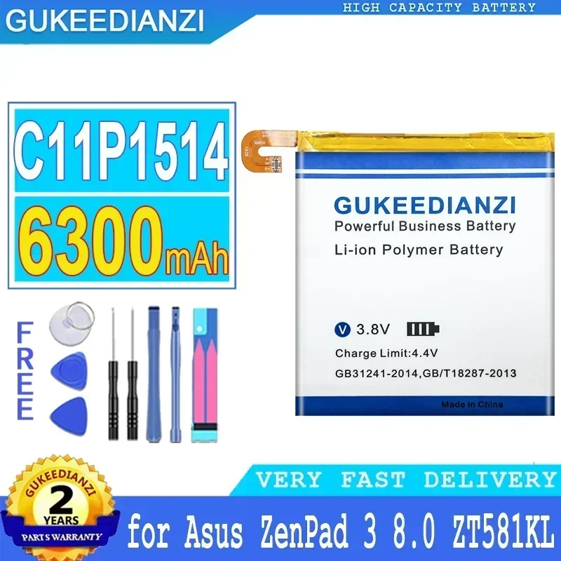 Аккумулятор большой емкости C11P1514 для Asus ZenPad 3 8,0, для Zenpad Z8 XLTE, ZT581KL, P008, Z581KL, 6300 мАч
Аккумулятор большой емкости C11P1514 для Asus ZenPad 3 8,0, для Zenpad Z8 XLTE, ZT581KL, P008, Z581KL, 6300 мАч