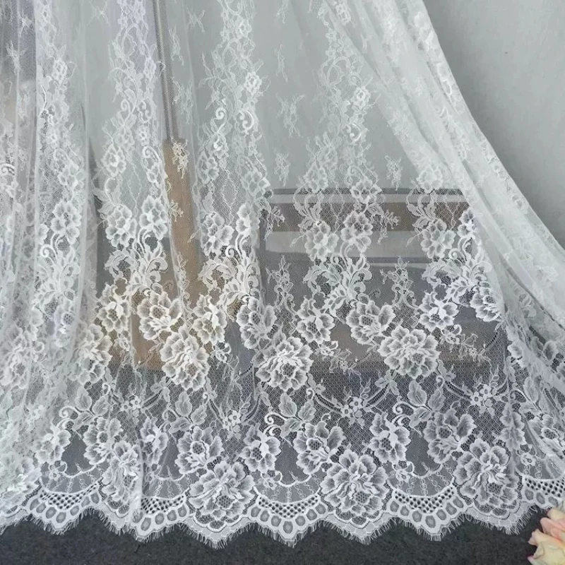 300x150cm Skin-Friendly Soft Mesh Eyelash Lace Fabric Material for Wedding Dress Veil Pajama Curtain Trimming Fabrics DIY Sewing
300x150cm Skin-Friendly Soft Mesh Eyelash Lace Fabric Material for Wedding Dress Veil Pajama Curtain Trimming Fabrics DIY Sewing