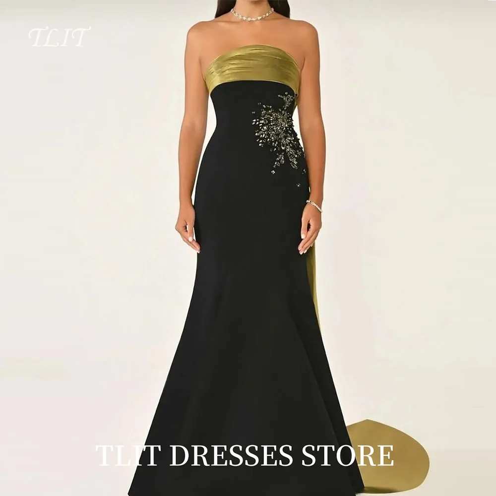 TLIT Elegant Satin Appliques Mermaid Evening Dresses Strapless Prom Gowns Customized Party Dresses Customized vestidos de fiesta
TLIT Elegant Satin Appliques Mermaid Evening Dresses Strapless Prom Gowns Customized Party Dresses Customized vestidos de fiesta
