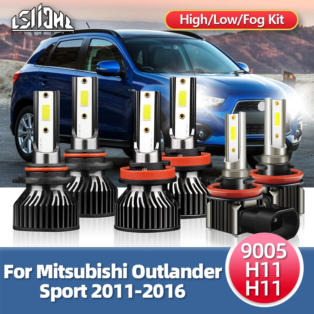 LSlight 2/4/6x LED Bulbs For Mitsubishi Outlander Sport 2011 2012 2013 2014 2015 2016 Headlight 18000LM Headlamps 6000K Fog Lamp
LSlight 2/4/6x LED Bulbs For Mitsubishi Outlander Sport 2011 2012 2013 2014 2015 2016 Headlight 18000LM Headlamps 6000K Fog Lamp