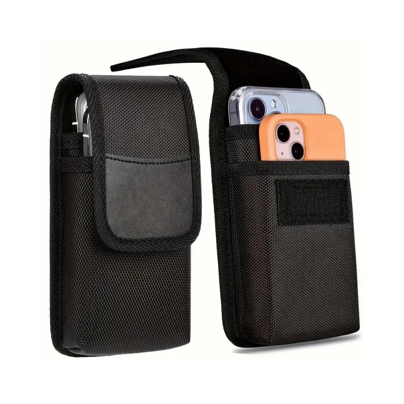 7.5-inch and smaller universal mobile phone bag - Polyester double-pocket mobile phone belt bag - Men's outdoor bag - Suitable f
7.5-inch and smaller universal mobile phone bag - Polyester double-pocket mobile phone belt bag - Men's outdoor bag - Suitable f