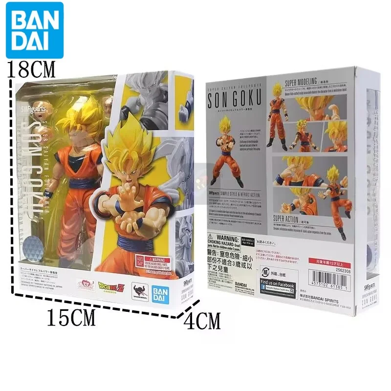 Оригинальные Bandai Shfiguarts Dragon Ball Z Full Power Son Goku Ssj2, фигурки из ПВХ, 140 мм, подвижная аниме-фигурка, модель игрушки
Оригинальные Bandai Shfiguarts Dragon Ball Z Full Power Son Goku Ssj2, фигурки из ПВХ, 140 мм, подвижная аниме-фигурка, модель игрушки