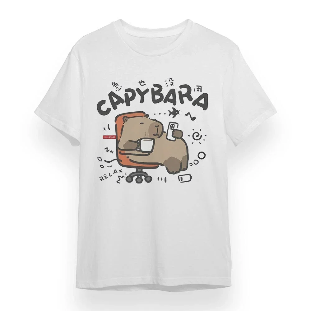 Capybara Relax Graphic Printing Summer Luxury Brand Cotton Men's and Women's T-Shirts Short Sleeves Street Fashion Trend
Capybara Relax Graphic Printing Summer Luxury Brand Cotton Men's and Women's T-Shirts Short Sleeves Street Fashion Trend