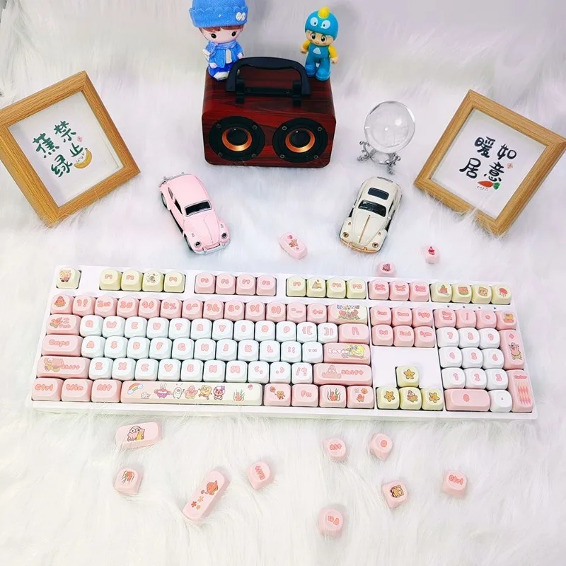 Cute SpongeBo Custom Keycaps MOA Height PBT Material Dye-Sublimation Full Set Personality Anime Keycaps for Mechanical Keyboard
Cute SpongeBo Custom Keycaps MOA Height PBT Material Dye-Sublimation Full Set Personality Anime Keycaps for Mechanical Keyboard