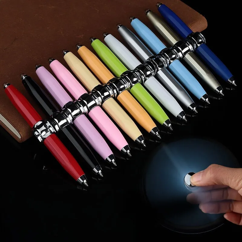 LED Fingertip Spinning Pen Fidget Gyro Stress Relief Pen Metal Ballpoint Writing Pen Decompression Toy for Office Daily School
LED Fingertip Spinning Pen Fidget Gyro Stress Relief Pen Metal Ballpoint Writing Pen Decompression Toy for Office Daily School
