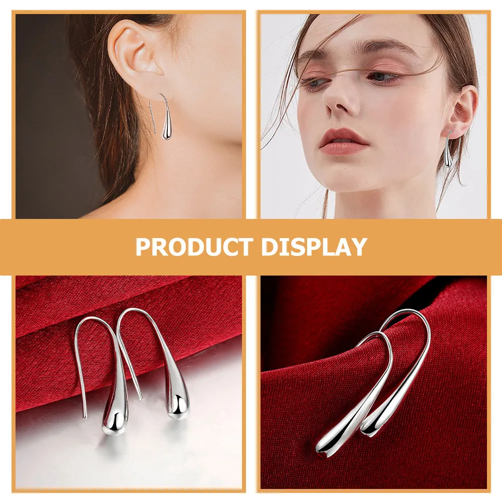 Sterling Silver Plated Drop Hook Earring Elegant Teardrop Back Earrings for Summer Picnic Wedding Party Jewelry Gift
Sterling Silver Plated Drop Hook Earring Elegant Teardrop Back Earrings for Summer Picnic Wedding Party Jewelry Gift