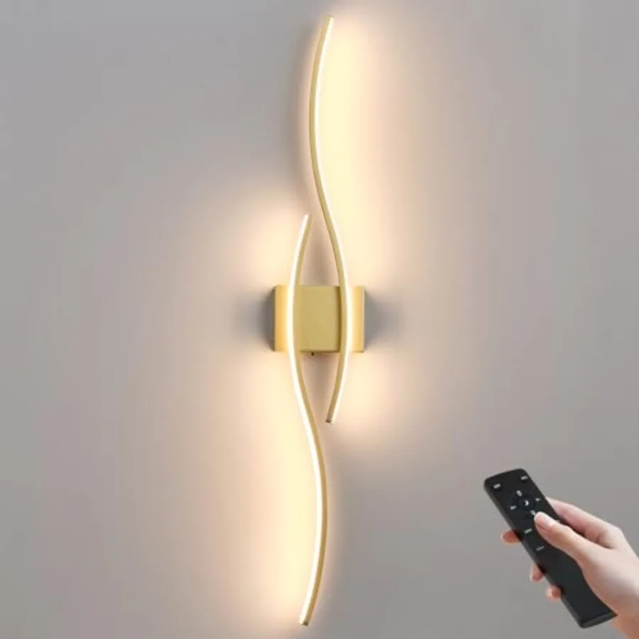 Battery Operated Wall Sconces with Remote Control, Dimmable/3 Colors/Night-Light/Timer/Memory, Modern Wireless LED Sconce for L
Battery Operated Wall Sconces with Remote Control, Dimmable/3 Colors/Night-Light/Timer/Memory, Modern Wireless LED Sconce for L