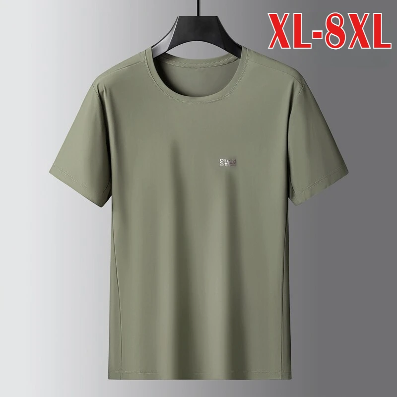 Mignlu High Elasticity Summer Men's T-shirts Luxury Short Sleeve Round Collar Quick Dry Casual Male Tees Plus Size 6XL 7XL 8XL
Mignlu High Elasticity Summer Men's T-shirts Luxury Short Sleeve Round Collar Quick Dry Casual Male Tees Plus Size 6XL 7XL 8XL