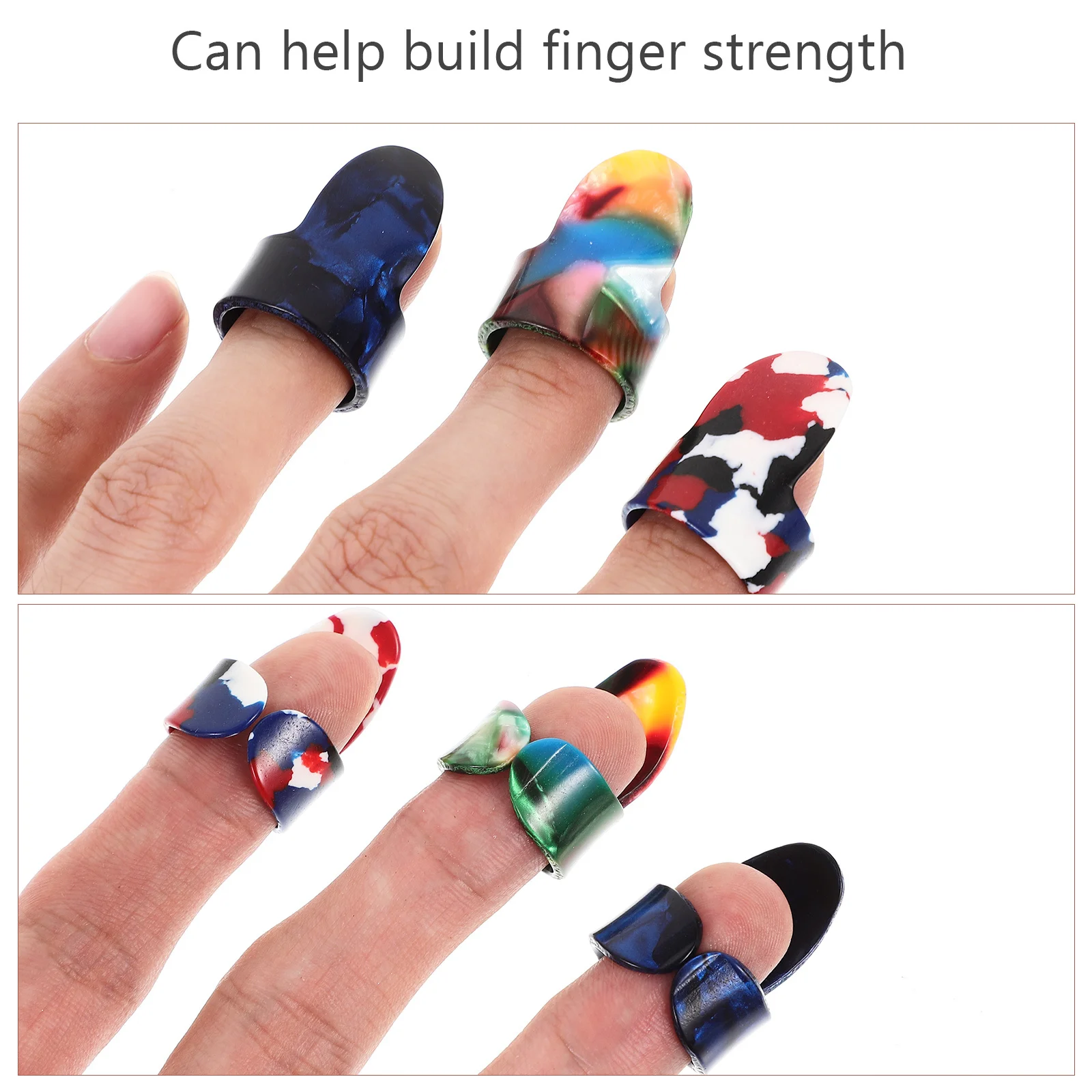 12pcs Guitar Finger Picks Xylonite Thick For Electric Acoustic Bass Ukulele Index Style Grip Comfortable Wear Resistant Guitar
12pcs Guitar Finger Picks Xylonite Thick For Electric Acoustic Bass Ukulele Index Style Grip Comfortable Wear Resistant Guitar