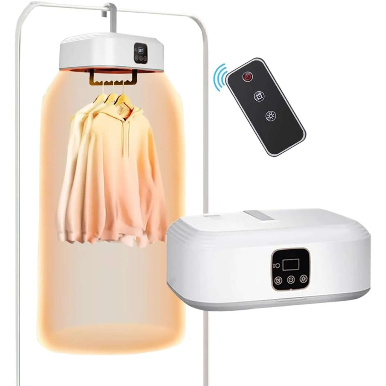 Portable dryer-with remote control dryer-for travel, RV,, apartment-the dryer dries quickly and efficiently, easy to use and sto
Portable dryer-with remote control dryer-for travel, RV,, apartment-the dryer dries quickly and efficiently, easy to use and sto