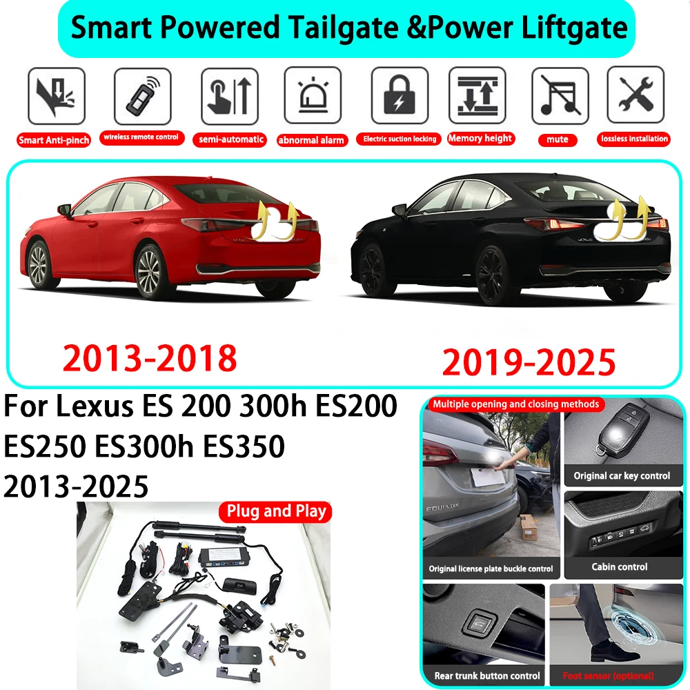  for Lexus ES 200 300h ES200 ES250 ES300h ES350 2013-2025 OEM Smart Automatic Powered Tailgate Electric Power Tailgate Lift Kit
for Lexus ES 200 300h ES200 ES250 ES300h ES350 2013-2025 OEM Smart Automatic Powered Tailgate Electric Power Tailgate Lift Kit