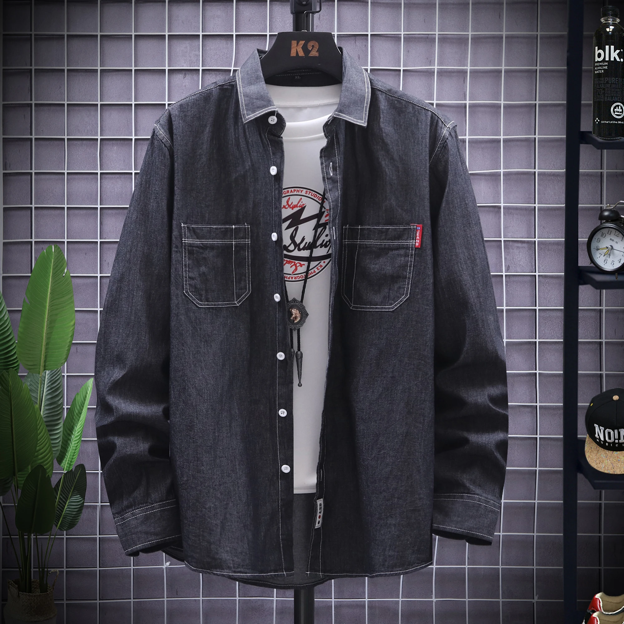 Casual Long Sleeve Shirt Men's Streetwear Fashion Blouse Streetdress Hombre Male Clothing Summer Camisa Men's Shirts New Youth
Casual Long Sleeve Shirt Men's Streetwear Fashion Blouse Streetdress Hombre Male Clothing Summer Camisa Men's Shirts New Youth