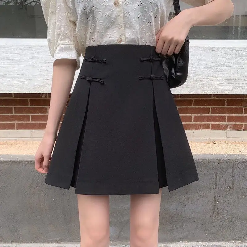Black Half-length Skirt Women's Retro Style Slimming Waist Design Sensation Small Audience Pleated Short Skirt Fashion Set
Black Half-length Skirt Women's Retro Style Slimming Waist Design Sensation Small Audience Pleated Short Skirt Fashion Set