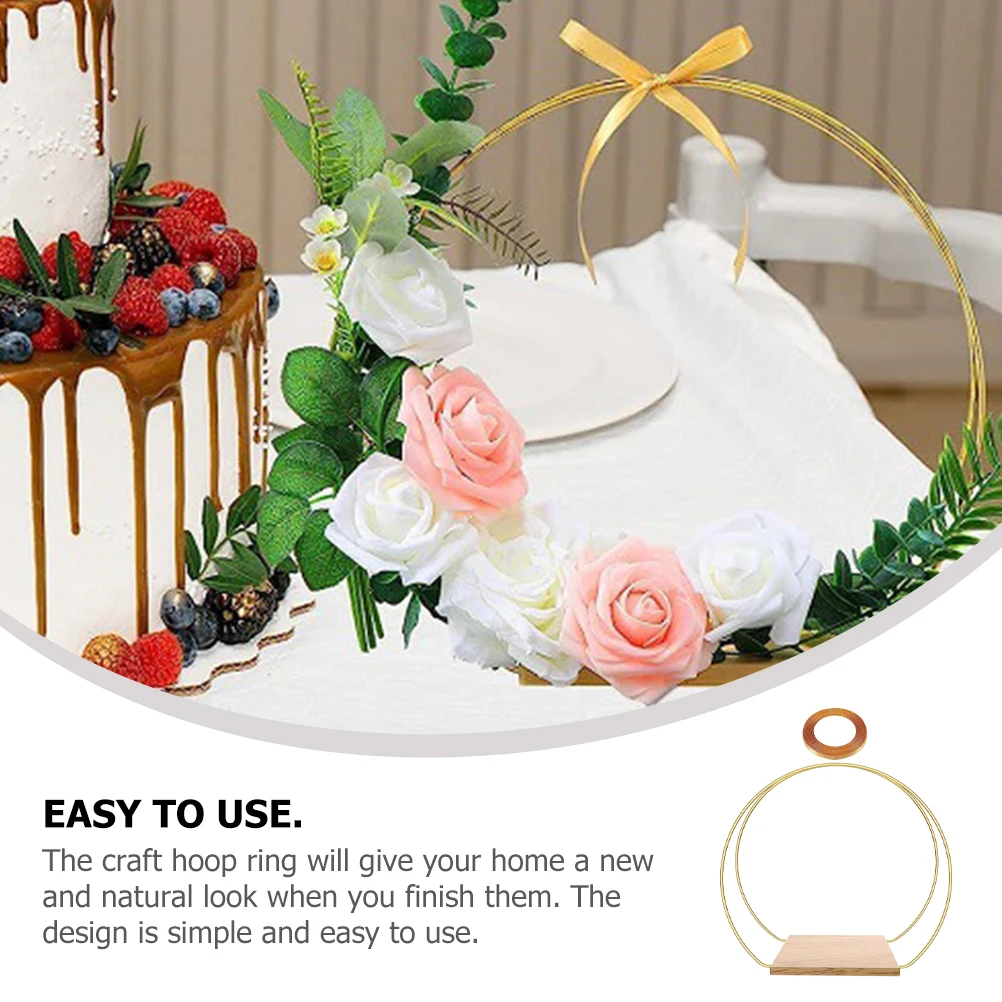 Desktop Decorative Garland Metal Flower Hoop Golden DIY Supplies Wedding Party Craft Hoops Table Accessories Storage Decor 
Desktop Decorative Garland Metal Flower Hoop Golden DIY Supplies Wedding Party Craft Hoops Table Accessories Storage Decor