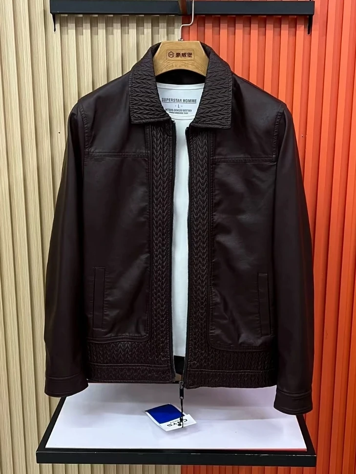 Fall New Men's Collared Jacket High Quality Fashionable Versatile Handsome Standard Fit Long Sleeve Zipper Closure No Hat
Fall New Men's Collared Jacket High Quality Fashionable Versatile Handsome Standard Fit Long Sleeve Zipper Closure No Hat