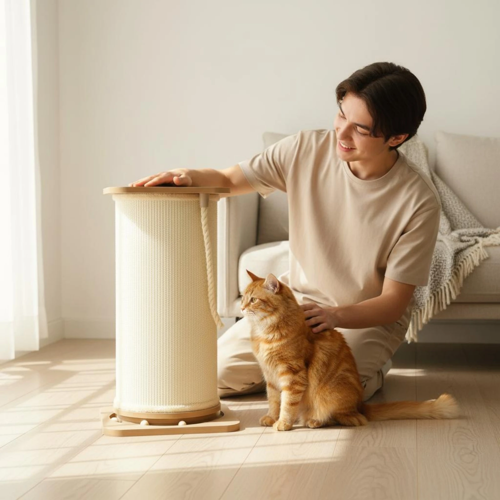 Extra Tall Feline Scratching Post Wear-Resistant Sisal Scratch Post Vertical Feline Scratch Post Stable Base Pet Furniture
Extra Tall Feline Scratching Post Wear-Resistant Sisal Scratch Post Vertical Feline Scratch Post Stable Base Pet Furniture