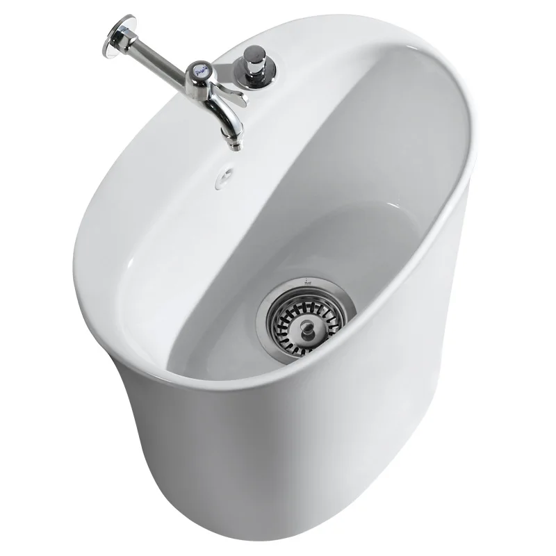 Balcony mop pool Ceramic table-controlled launching mop pool Bathroom Household with overflow hole Wash basin
Balcony mop pool Ceramic table-controlled launching mop pool Bathroom Household with overflow hole Wash basin