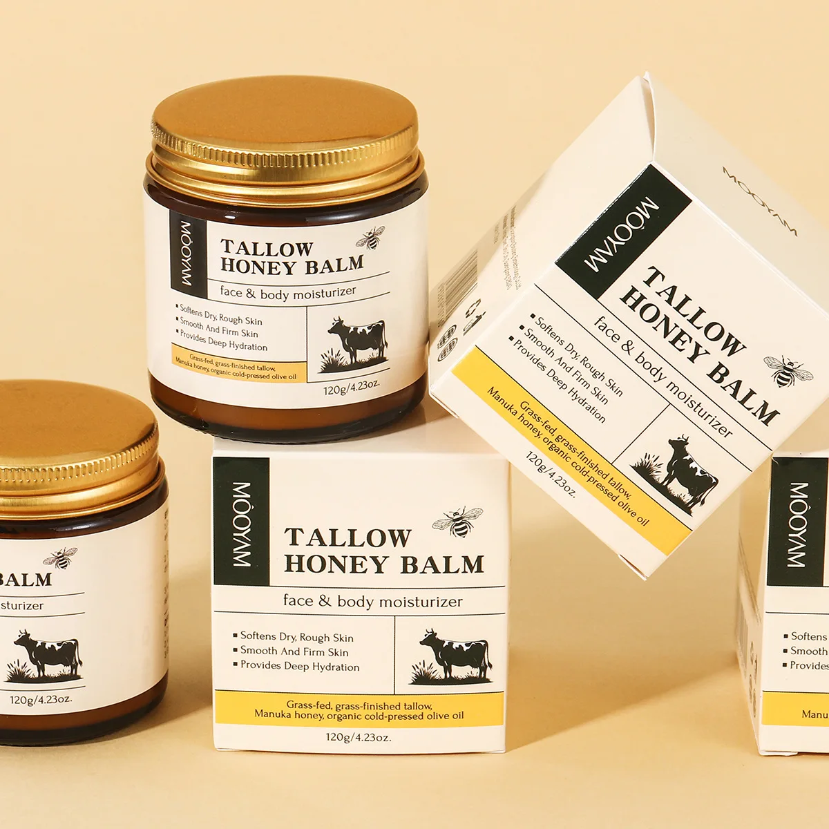 Beef Tallow Paste Deeply Moisturizer Brightening Wrinkle Remover Grass Fed Tallow Wild Honey 120g Face Body Cream Skin Care
Beef Tallow Paste Deeply Moisturizer Brightening Wrinkle Remover Grass Fed Tallow Wild Honey 120g Face Body Cream Skin Care