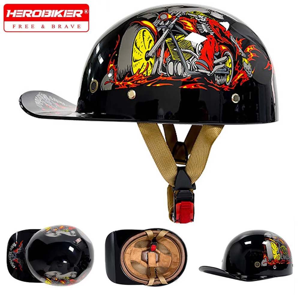 Casco Moto Motorbike Baseball Retro Motorcycle Half Helmet Cap Half Helmet Riding Women Anti Drop Motorcycle Scooter Helmet
Casco Moto Motorbike Baseball Retro Motorcycle Half Helmet Cap Half Helmet Riding Women Anti Drop Motorcycle Scooter Helmet