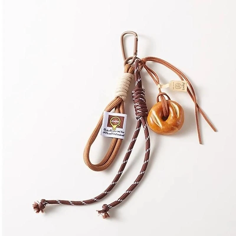 E8FB Practical Bread Bagel Keychain Bag Charnm Purse Pendant Keyring Decoration for Fashionable Key Accessories
E8FB Practical Bread Bagel Keychain Bag Charnm Purse Pendant Keyring Decoration for Fashionable Key Accessories