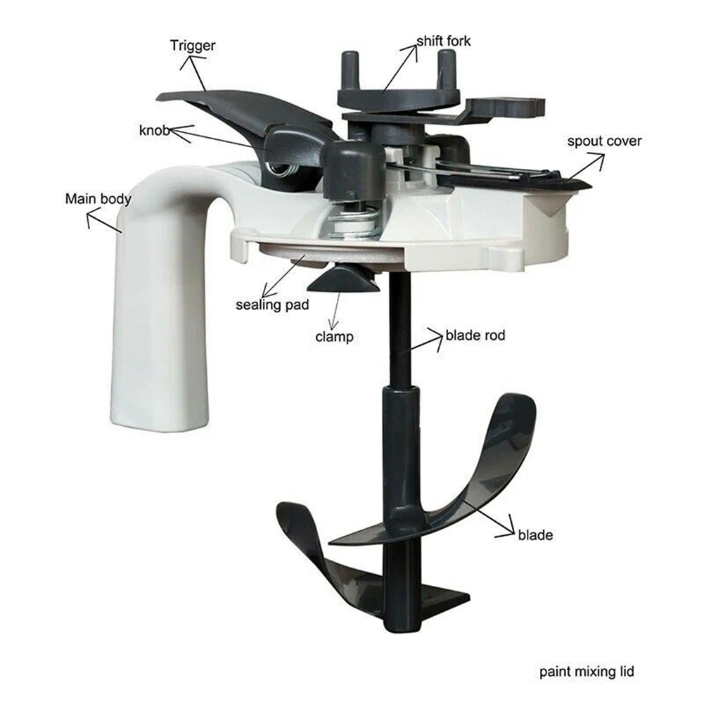 ABAZJ 1L Automotive Paint and Coating Mixing Slurry Cover Stirrer Paint Mixer Tools Mixing Mate Paint Lid Agitator Tool
ABAZJ 1L Automotive Paint and Coating Mixing Slurry Cover Stirrer Paint Mixer Tools Mixing Mate Paint Lid Agitator Tool