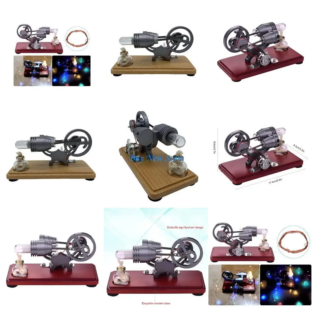 20CE Hot Air Stirling Engine Motor Model Stirling Engine Teaching Aids Physical Scientific Education Stern Toy for Kid
20CE Hot Air Stirling Engine Motor Model Stirling Engine Teaching Aids Physical Scientific Education Stern Toy for Kid