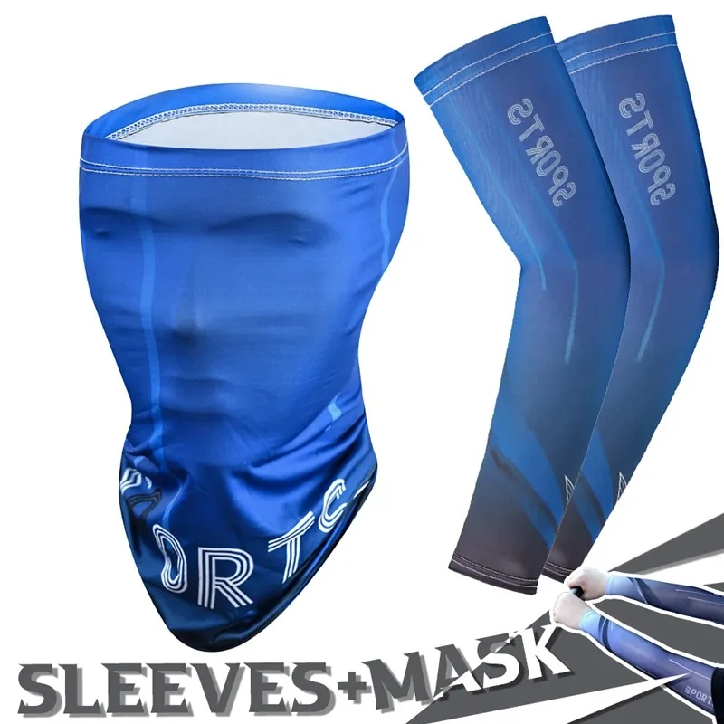 2Pcs Set Summer Ice Silk Cycling Arm Sleeves Breathable Bandana Mask Combination Suit Elastic Cold UV Sun Protection
2Pcs Set Summer Ice Silk Cycling Arm Sleeves Breathable Bandana Mask Combination Suit Elastic Cold UV Sun Protection