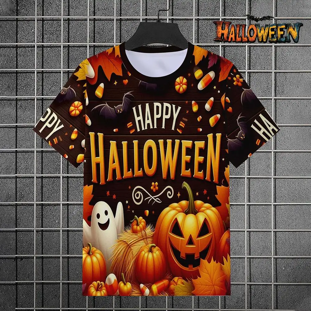 Halloween Ghost Pumpkin 3D Print T-shirt Unisex Basic Round Neck Short-sleeved Tees Street Fashion Hip Hop Party Casual Tops
Halloween Ghost Pumpkin 3D Print T-shirt Unisex Basic Round Neck Short-sleeved Tees Street Fashion Hip Hop Party Casual Tops