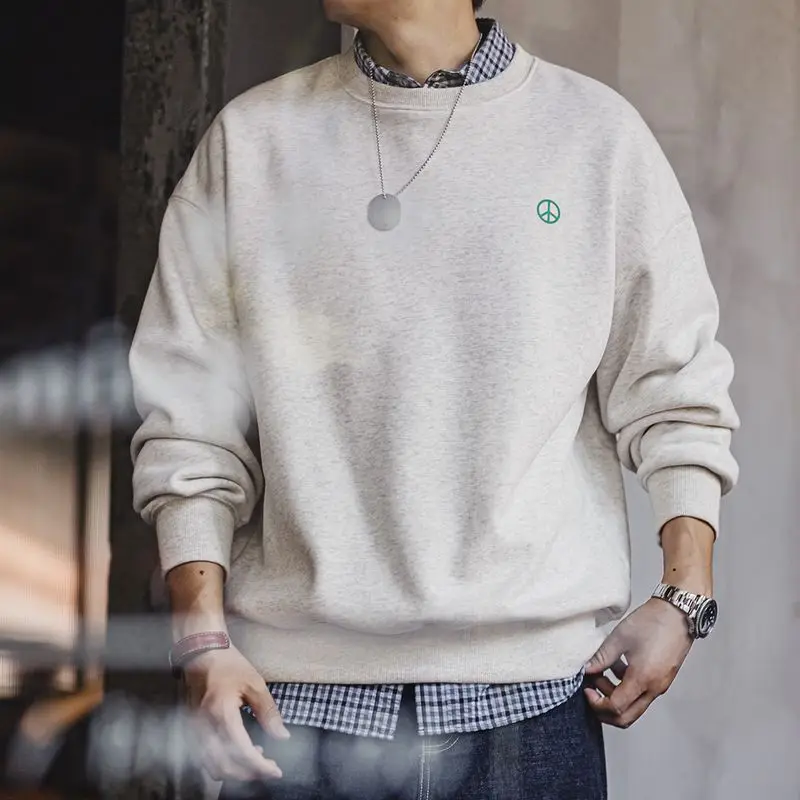 Мужская толстовка Maden American Sle свободного кроя с круглым вырезом и флисовой подкладкой, базовый слой, осенне-зимняя повседневная рабочая одежда
Мужская толстовка Maden American Sle свободного кроя с круглым вырезом и флисовой подкладкой, базовый слой, осенне-зимняя повседневная рабочая одежда