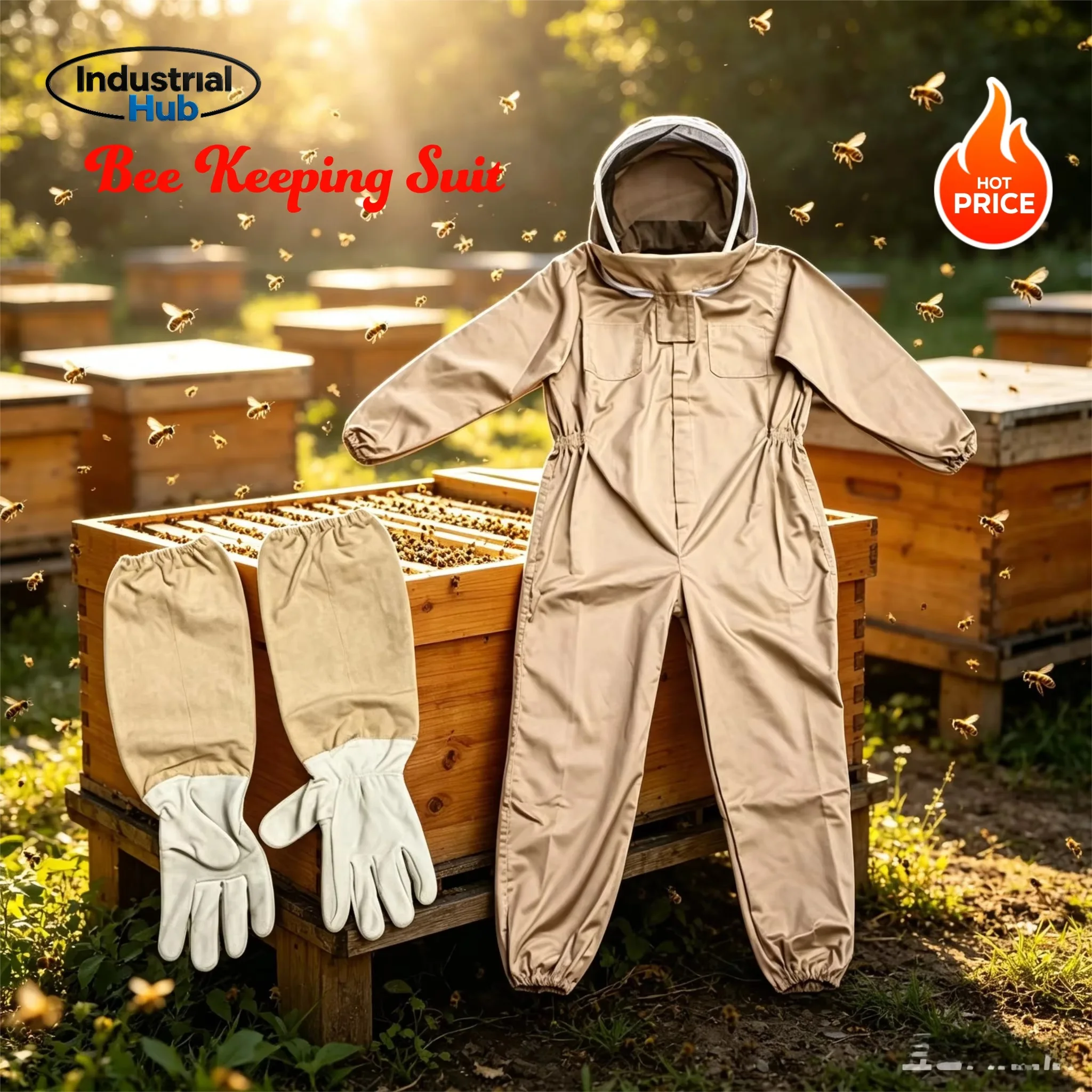 1 Set Professional Ventilated Full Body Beekeeping Bee Keeping Suit With Gloves
1 Set Professional Ventilated Full Body Beekeeping Bee Keeping Suit With Gloves