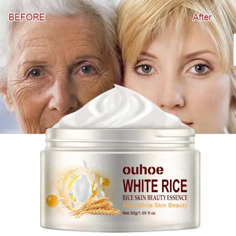 White Rice Facial Skin Moisturizer Cream Anti Aging 30ml Nourishing Face Moisturizer Natural Fine Lines Remover Cream for Women
White Rice Facial Skin Moisturizer Cream Anti Aging 30ml Nourishing Face Moisturizer Natural Fine Lines Remover Cream for Women