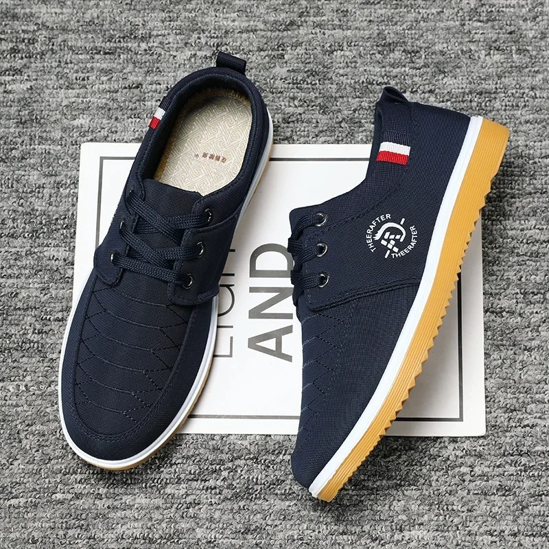 Men's Canvas Shoes Breathable Casual Shoes for Men Lace Up Vulcanize Shoes Light Walking Flats for Men Non Slip Sneaker Big Size
Men's Canvas Shoes Breathable Casual Shoes for Men Lace Up Vulcanize Shoes Light Walking Flats for Men Non Slip Sneaker Big Size