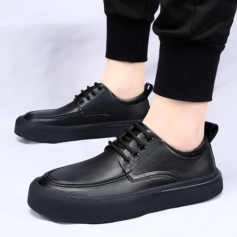 Business casual leather shoes Driving shoes Male Thick soled Leisure Breathable Footwear Trendy Party Outdoor Strolling Shoes
Business casual leather shoes Driving shoes Male Thick soled Leisure Breathable Footwear Trendy Party Outdoor Strolling Shoes