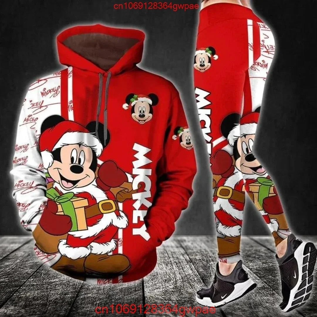 Disney Mickey Hoodie and Leggings Set Y2k Women's Sports Suit Christmas Yoga Pants Sweatpants Fashion Casual Leggings Track Suit 
Disney Mickey Hoodie and Leggings Set Y2k Women's Sports Suit Christmas Yoga Pants Sweatpants Fashion Casual Leggings Track Suit