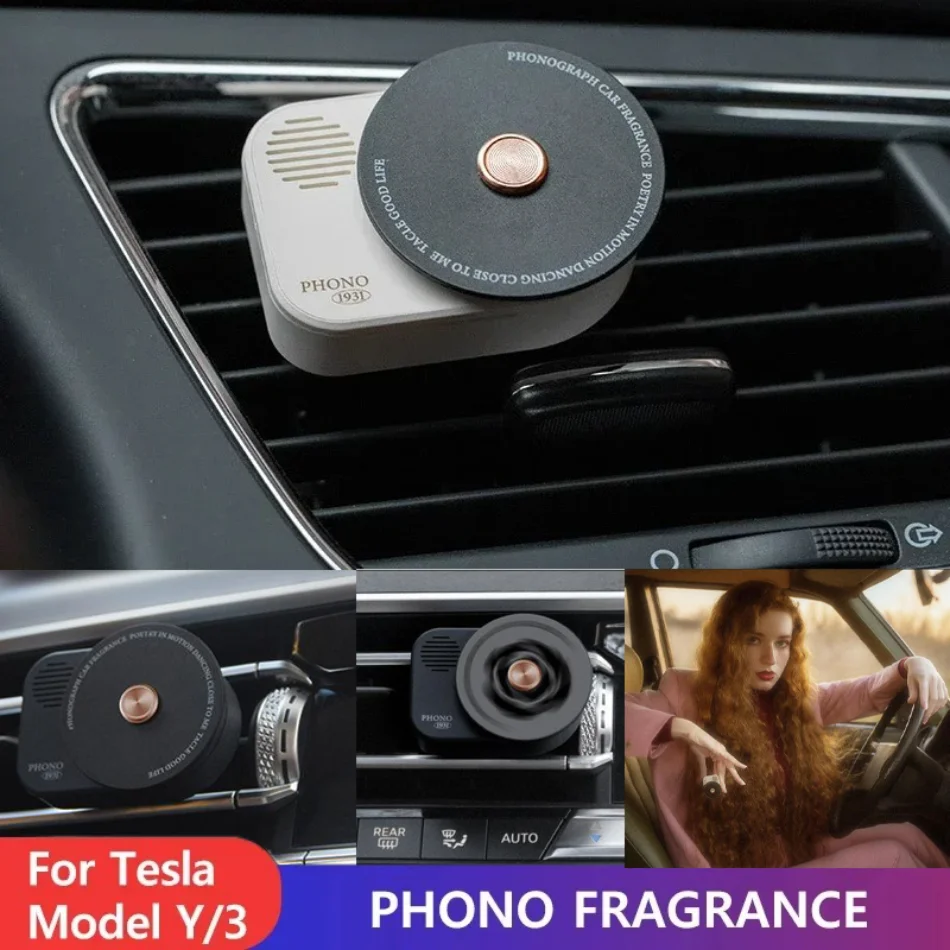 Air Vent Aromatherapy Clip for Tesla Model Y 3 Car Perfume Clip Rotating Record Player Vintage Decoration Diffuser Interior
Air Vent Aromatherapy Clip for Tesla Model Y 3 Car Perfume Clip Rotating Record Player Vintage Decoration Diffuser Interior