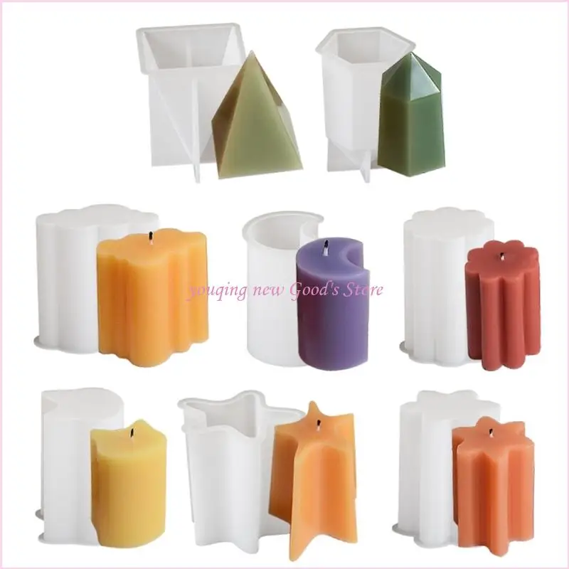 57QA пищевые силиконовые формы для свечей, уникальные формы, включая морскую звезду, луну, пирамиду, облачный цветок для декора
57QA пищевые силиконовые формы для свечей, уникальные формы, включая морскую звезду, луну, пирамиду, облачный цветок для декора
