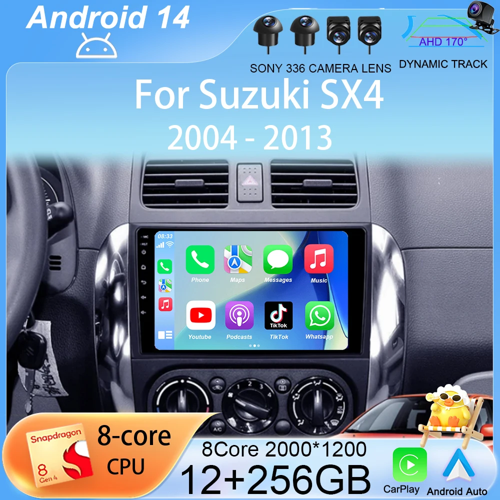 Android 14 Carplay Car Radio for Suzuki SX4 2006-2013 Fiat Sedici 2005-2014 Navigation Multimedia Video Player Audio 2din Stereo
Android 14 Carplay Car Radio for Suzuki SX4 2006-2013 Fiat Sedici 2005-2014 Navigation Multimedia Video Player Audio 2din Stereo