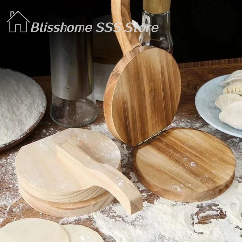 【S】Solid Wood Dough Press Tool Quick Easy Dumpling Skin Presser Home Dumpling Wrapper Skin Making Mold Kitchen Pastry
【S】Solid Wood Dough Press Tool Quick Easy Dumpling Skin Presser Home Dumpling Wrapper Skin Making Mold Kitchen Pastry