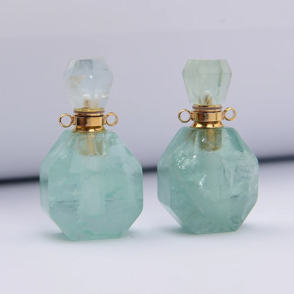 APDGG 2 Pcs Natural Green Fluorite Perfume bottle Gems Charms Pendant Jewelry DIY
APDGG 2 Pcs Natural Green Fluorite Perfume bottle Gems Charms Pendant Jewelry DIY