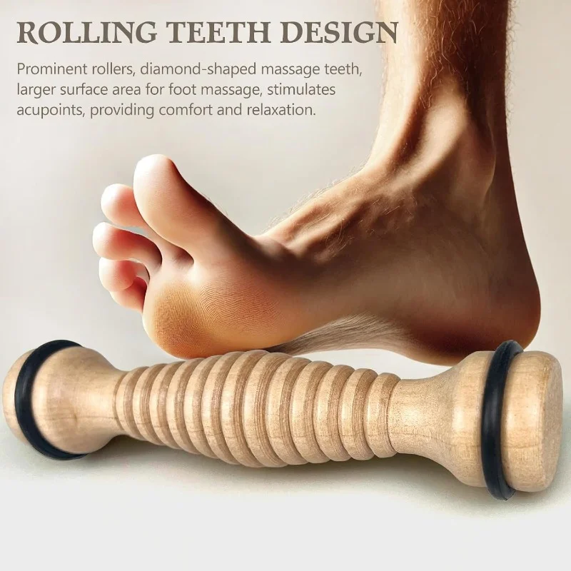 Wooden Foot Massage Roller, Natural Wood Tool for Plantar Fasciitis Relief, Foot Pain, Relaxation & Acupoint Massage
Wooden Foot Massage Roller, Natural Wood Tool for Plantar Fasciitis Relief, Foot Pain, Relaxation & Acupoint Massage