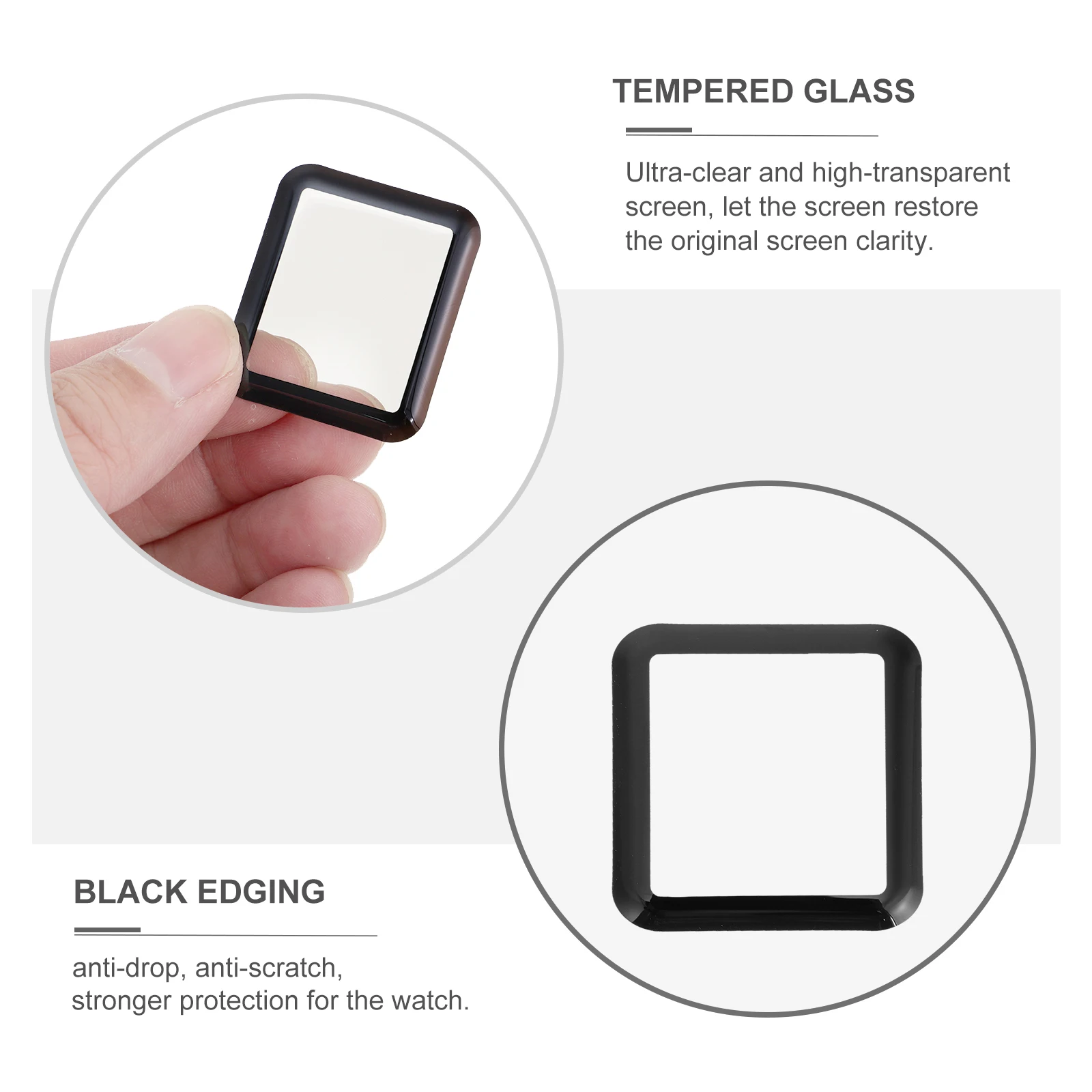 4pcs 3D Tempered Glass Screen Protector Curved Smartwatch Ultra Clear Anti Scratch Protective Film Black Edging Waterproof
4pcs 3D Tempered Glass Screen Protector Curved Smartwatch Ultra Clear Anti Scratch Protective Film Black Edging Waterproof
