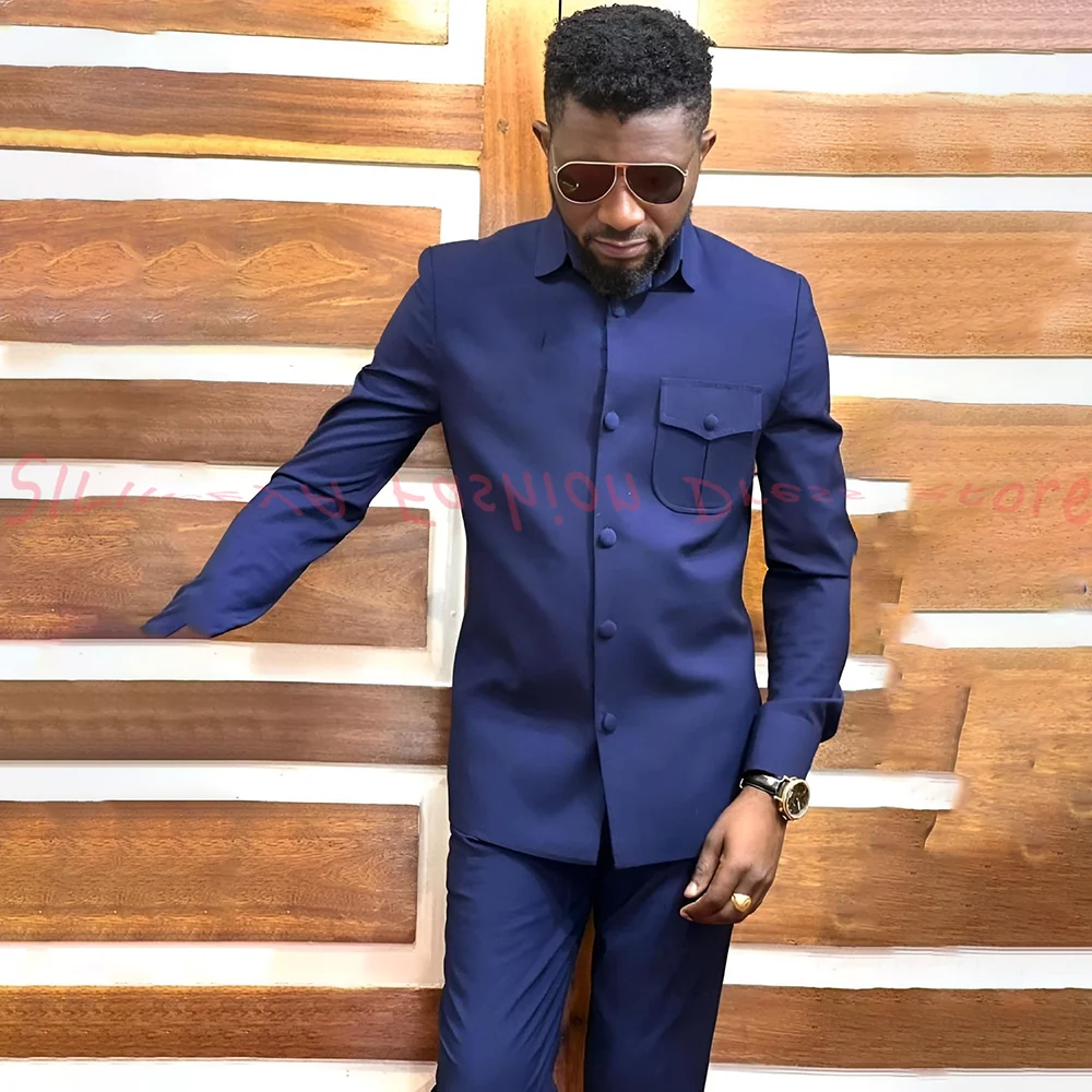 Элегантные однобортные свадебные костюмы для мужчин, смокинг, комплект из 2 предметов, мужской пиджак для жениха, костюм по индивидуальному заказу, Homme Mariage 
Элегантные однобортные свадебные костюмы для мужчин, смокинг, комплект из 2 предметов, мужской пиджак для жениха, костюм по индивидуальному заказу, Homme Mariage